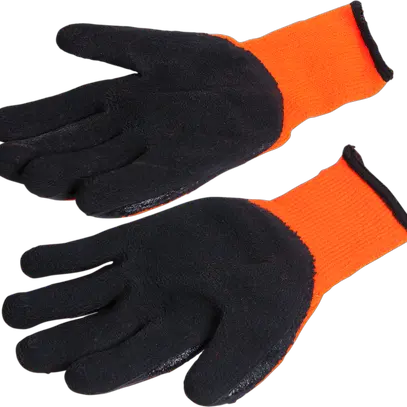 Arbeitshandschuhe orange, Grösse 9 