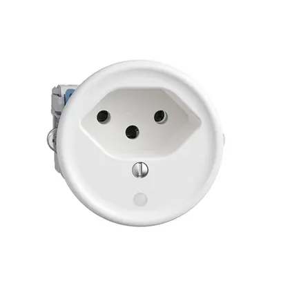 Presa Sdue Q, 1×T13, con LED, bianco 