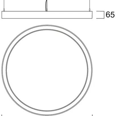 Luminaire suspendu LED Sylvania Nilo 85W 9120lm 830 DALI Ø1200mm noir 
