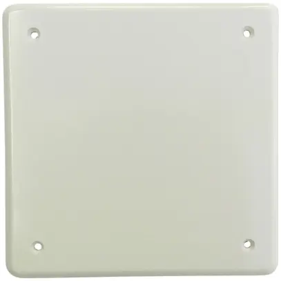Plaque de recouvrement III 4trous de fixation blanc 