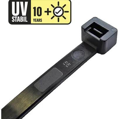 Fascetta UV Plica 3.5×200mm nero 