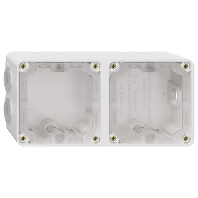 En-tête NAP Feller NEVO, 1×2, pour appareils N.CO, blanc 