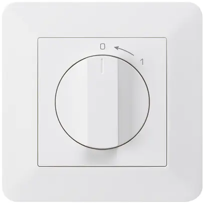 Contatto rotativo INC 0<1/1L bianco kallysto.trend con manopola 