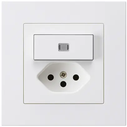 Combinazione luminosa INC 3/1P+T13 bianco kallysto.pro 