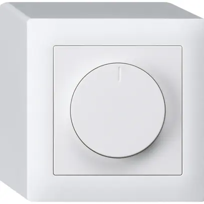 Variatore rotativo universale AP Hager kallysto 20…400W/VA bianco 