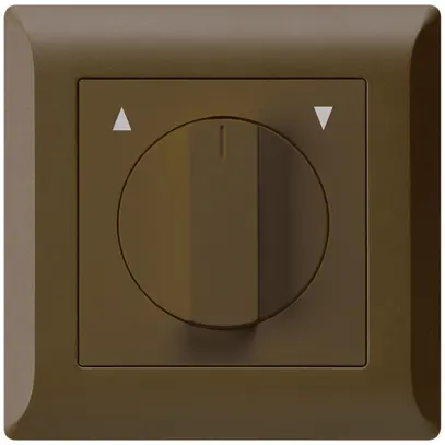 Interruttore/tasto rotativo INC per tapparella KLI marrone 