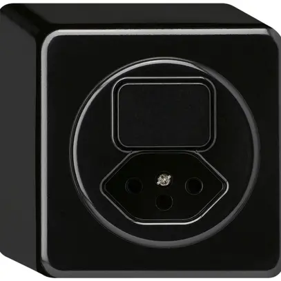 AP-Kombination I basico LR+Typ 13 Phasenanschnitt 20…400W/VA schwarz 