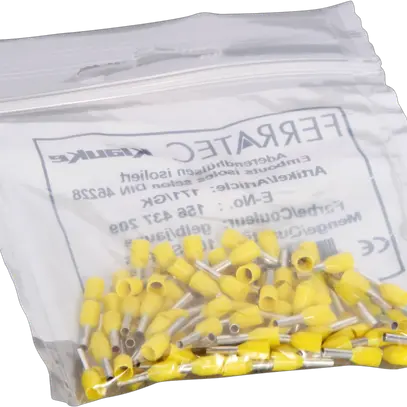 Capocorda tipo A isolato 1mm²/6mm giallo 