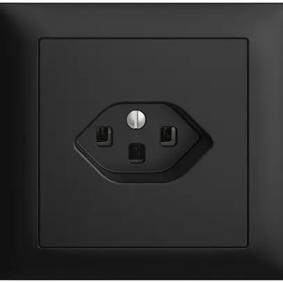 Presa INS EDIZIOdue T23 16A nero con morsetti innest. 