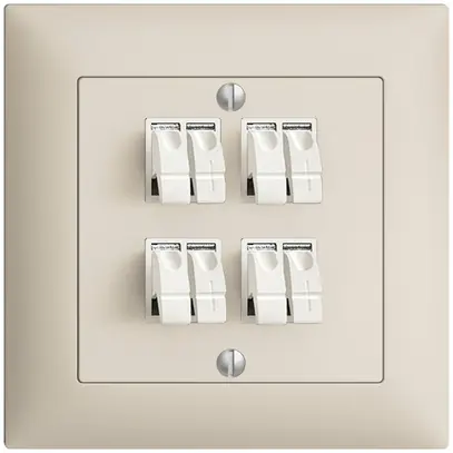 Prise ENC audio FMI 4×crema borne à étrier pour 4 haut-parl. 