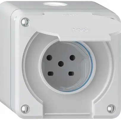 Presa AP robusto 1×tipo 15 IP55 bianco 