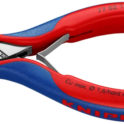 Pince coupante pour électronicien KNIPEX tête arrondie et biseaux 115mm 