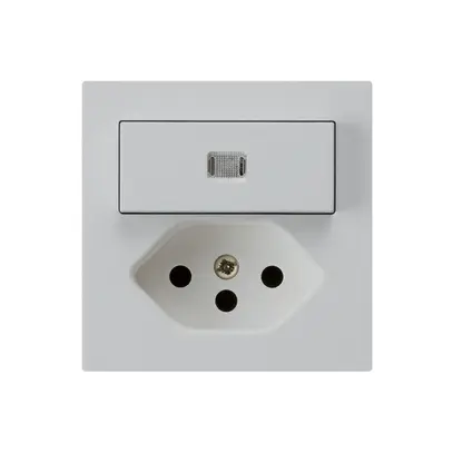 Combinazione luminosa INC A-R/1P+T13 grigio chiaro kallysto 