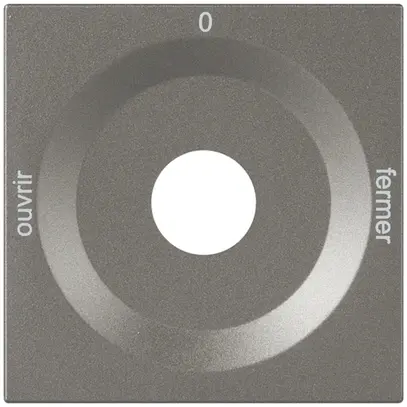 Placca front.p.interr.rotativo magnesio OUVERT-0-FERME 