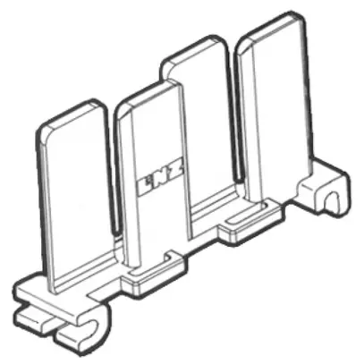 Pezzo di separazione Lanz senza alogeno a innesto 