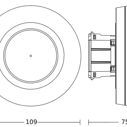 Rilevatore di movimento INC Steinel PD IR 4360-24 COM1 360° nero 