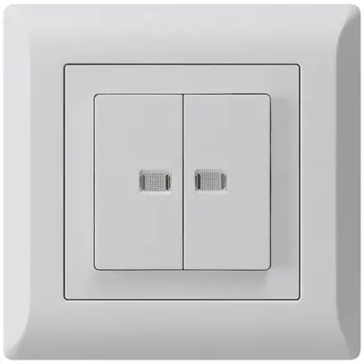 Interrupteur poussoir lumineux ENC kallysto.line 1/3+3/1 avec 2 lentilles grc 