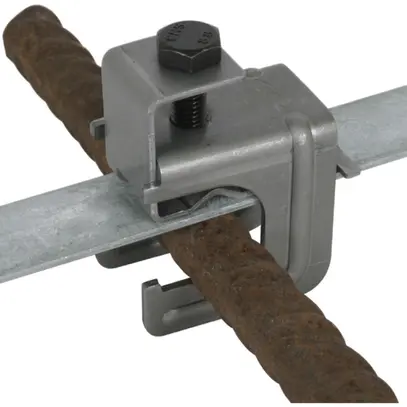 Borne de raccordement DEHN/elvatec pour raccordement de fil plat et rond, acier 