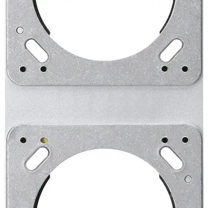 Placca di montaggio INC robusto 2×1 alluminio 