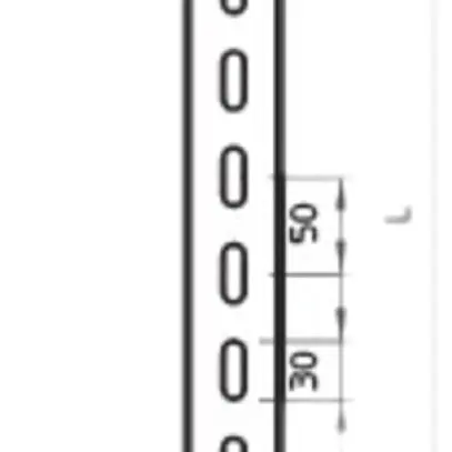 Support pour plafond Bettermann US3K 30×50×200mm, zingué 