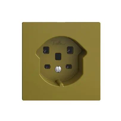 Presa INC EDIZIOdue T25 16A olive, morsetti a vite 