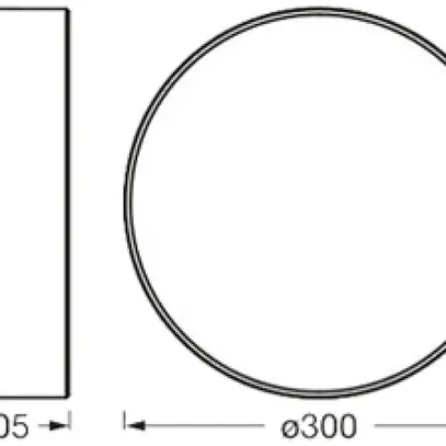 Plafoniera LEDVANCE ORBIS PARIS E27 1×0…25W 300mm marrone 