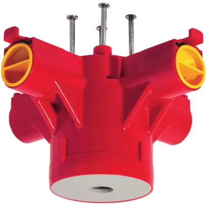 Tampon pour lampe MT Crallo-Star Ø60×85mm, s.bague de montage, 4×M20/M25 rouge 