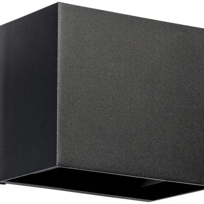 Lampada a muro LED DOTLUX BEAMO IP65 120×97×100mm 10W 3000K 15…120° nero 