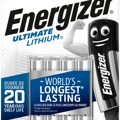 Batterie Lithium Energizer Ultimate FR03 1.5V 4 Stück 