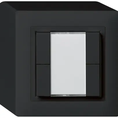Pulsante universale AP 4×KAL con LED nero 