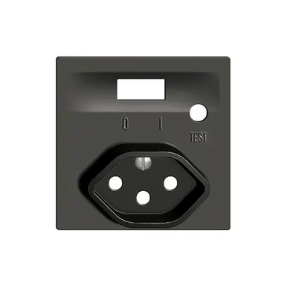 Kit frontal EDIZIOdue pour prise FI noir 