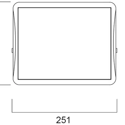 Proiettore LED Sylvania START Flood 78W 10000lm 840 IP65 110° 251×196mm ne 