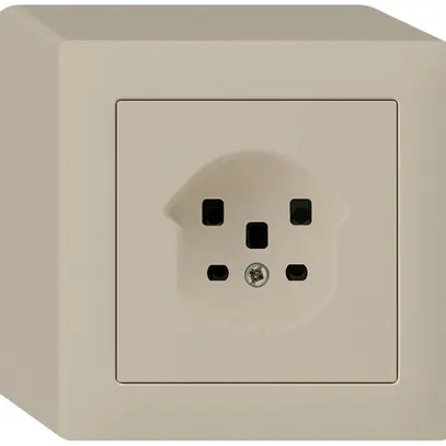 Prise AP kallysto T25 beige bornes à vis 