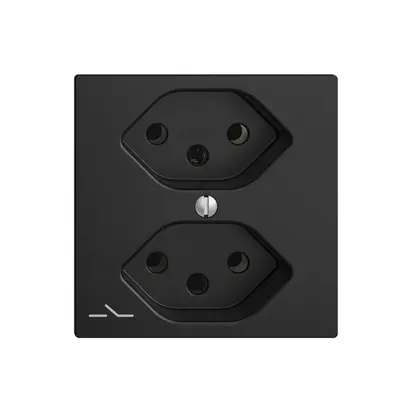 Prise ENC EDIZIOdue 2×T13 noir 1×S 