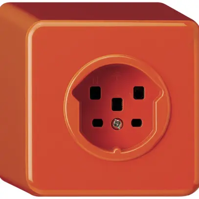 Prise AP basico T25 orange bornes à vis 