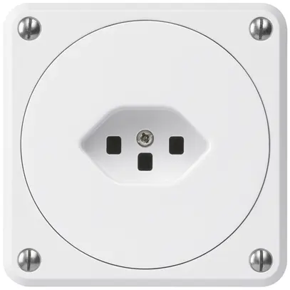 Presa INC robusto tipo 23 bianco senza copercchio per combinazione 