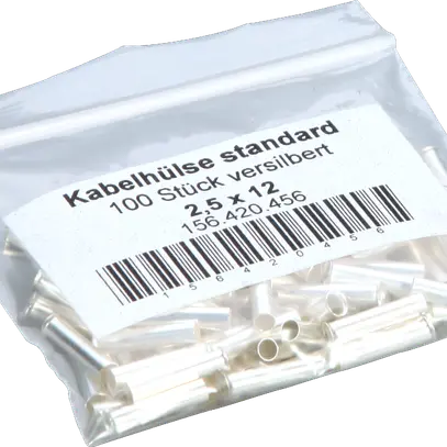 Embout d.câble Standard 2,5mm²/12mm La-Ag 