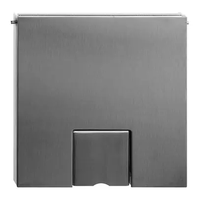 Coperchio a cerniera FH acc. acciaio crom.smerigliato, natura 