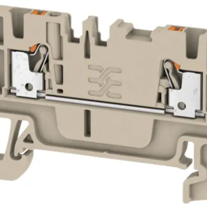 Morsetto di passaggio Weidmüller A2C PUSH IN 1.5mm² TS35 beige 