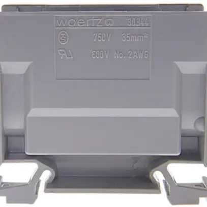 Morsetto di derivazione Woertz 16…35mm² 125A 750V vite 2×1 guida DIN 35mm gr 
