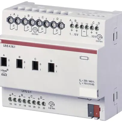 Variateur de lumière KNX 4×1…10V ABB REG-K LR/S 4.16.1 