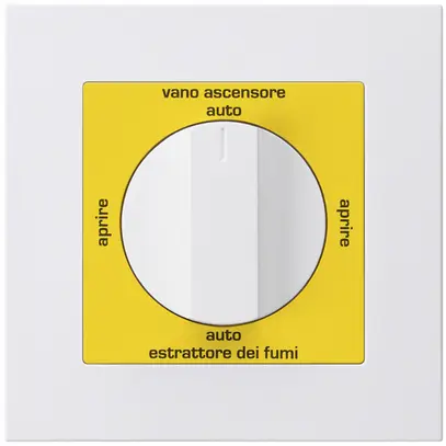 Interrupteur rotatif ENC kallysto.pro pour exutoire fumée italien blanc 