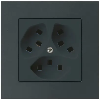 Presa INC Hager kallysto.pro 3×T23 C nero 