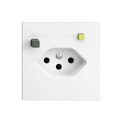 Prise ENC EDIZIOdue T13 FI 30mA F, blanc 