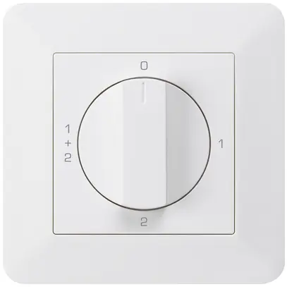 Interruttore rotativo INC kallysto.trend 1/1L bianco con manopola 