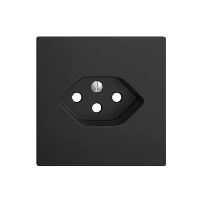 Placca frontale EDIZIOdue T13 nero con shutter 