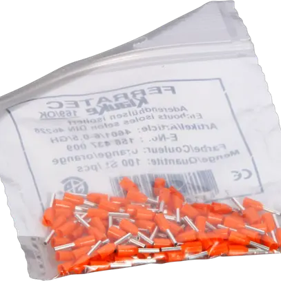 Embout de câble type A isolé 0.5mm²/6mm orange 