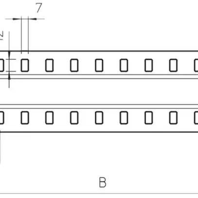 Couvre-joint pour caniveau Bettermann 300mm 