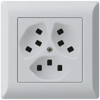 Presa INC Hager kallysto.line 3×T23 C grigio chiaro 