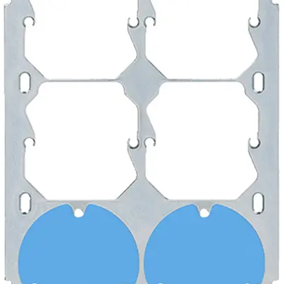 Placca di fissaggio Hager grd.3×2 4×52 + 2×3P 137×197 mm all 